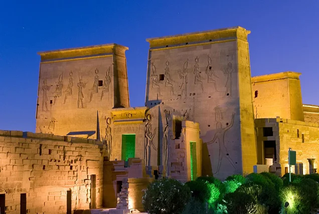 Philae Temple Sound and Light Show Night Study