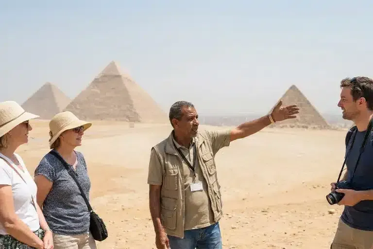 What a Private Guide in Giza Covers on a Standard Visit