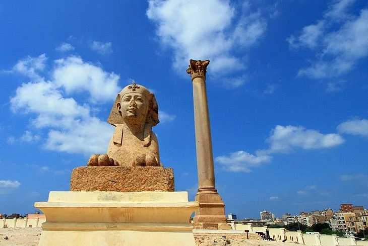 Pompey's Pillar and the Roman Amphitheatre